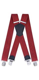 Herrenhosenträger Form X superbreit 5cm 130cm lang 4 starken Metallklipps reguli